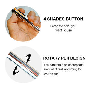 Stylo de maquillage polyvalent 4 en 1 imperméable personnalisé en gros, surligneur pour les yeux, rouge à lèvres longue durée, <span class=keywords><strong>crayon</strong></span> à sourcils à marque privée, stylo de maquillage - Product Image 6