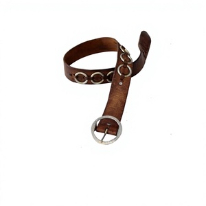 Plain Print Cow Hide Belts Steel Buckle Square Finest Quality Black Color Men's Eco-Friendly Vintage Heavy Duty Custom - Product Image 2