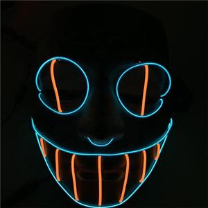 Amazon Heißer Verkauf Party Nacht Club Neon Halloween Glow In The Dark Maske - Product Image 2