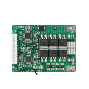 Carte de protection et d'équilibrage de température 16S 60V 52V 20A 30A pour batteries Lithium 3.7V ou LiFePO4 3.2V, avec ports de charge/décharge communs H21 - Product Image 1
