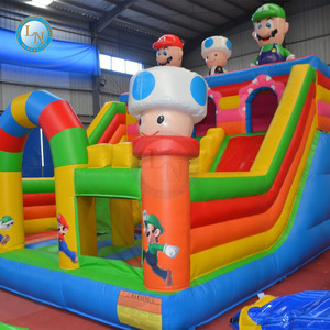 Castillo Inflable Grande para <span class=keywords><strong>Parque</strong></span> de Juegos al Aire Libre, Tobogán de Aire Inflable y <span class=keywords><strong>Parque</strong></span> de Trampolines en Venta - Product Image 2