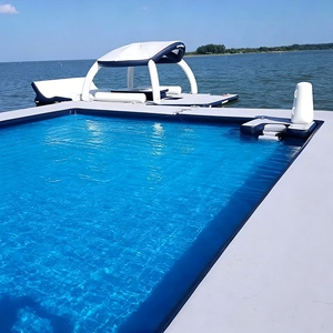Équipement de <span class=keywords><strong>parc</strong></span> <span class=keywords><strong>aquatique</strong></span> gonflable portable haute résistance, quai gonflable pour les excursions en mer - Product Image 6