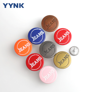 17Mm Đầy Màu Sắc Mạ Nickel Miễn Phí Kim Loại Denim Nút Pin Duy Nhất Biểu Tượng Tùy Chỉnh Khắc Jeans Nút Cho Quần Áo Áo Khoác Quần Áo - Product Image 3