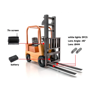 IPoster factory supply 1080P HD Wireless carrello elevatore vista posteriore telecamera impermeabile IP69 con monitor telecamera magnetica per carrello elevatore - Product Image 2
