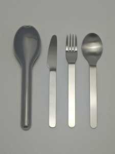 Couteau de table, couteau à steak, fourchettes de table, fourchettes à dessert DF 430 personnalisés en acier inoxydable avec manche martelé de luxe - Product Image 5