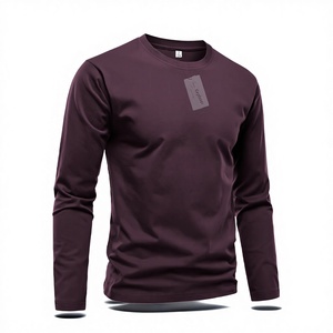 T-shirt a maniche lunghe da uomo in cotone pesante, stile vintage alla moda, versatile e <span class=keywords><strong>confortevole</strong></span>, Collezione Primavera/Estate 2025 - Product Image 1