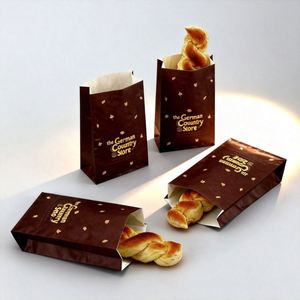 Food Grade square Bottom Paper Bag Greaseproof Wax Paper Food Grade Parchment Paper Greaseproof Paper <b>Sheets</b> Packaging Bag - Product Image 4