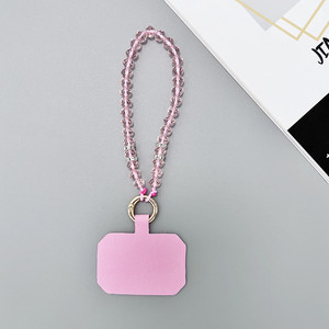 Dragonne de téléphone portable en perles acryliques avec cristal d'améthyste, détachable, mains libres, chaîne antivol pour téléphone portable - Product Image 6