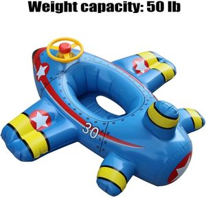 Flugzeug-<span class=keywords><strong>Baby</strong></span>-Schwimmreifen, aufblasbares Poolspielzeug aus PVC-Material mit 25 kg Tragkraft für Kleinkinder Jungen - Product Image 2