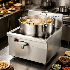 Cocina de Inducción Comercial de Acero Inoxidable de 30KW para Derretir Caramelos de Azúcar y Jarabes - Product Image 3