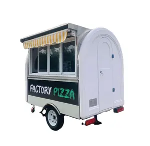 Prix d'usine Barbecue en plein air Hot Dog Pizza remorque alimentaire Mobile rue Snack chariot alimentaire Mobile