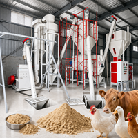 Ligne de production d'aliments pour animaux LIMA Mini 600 kg/h, ligne de traitement de granulés à matrice plate, broyeur-mélangeur de granulés pour poulets de chair et poules pondeuses