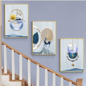 Pintura en lienzo de Arte <span class=keywords><strong>Abstracto</strong></span> dorado <span class=keywords><strong>gris</strong></span>, póster de lujo moderno, impresión sencilla, <span class=keywords><strong>cuadro</strong></span> de arte de pared contemporáneo para decoración del hogar - Product Image 3