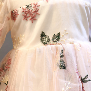 Nuevos Vestidos Modernos Bordados para Niñas, Vestidos de Fiesta con Flores para Niñas, Imágenes de Vestidos para Niñas, Compra Directa de Proveedor Chino - Product Image 3