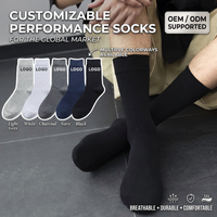 Chaussettes pour hommes avec logo personnalisé, vente en gros, coton de haute qualité, respirantes, athlétiques, sportives, de compression, habillées, cadeau en vrac