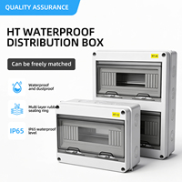Boîte de distribution d'alimentation modulaire ESON HT pour extérieur, étanche IP65, avec boîtier en plastique PC/ABS