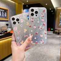 Casing HP Bunga Cantik untuk iPhone 16 15 18 17 Pro Max 14 13 12 11, Casing Belakang HP Berbahan Kain Kasa Bulu