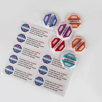 Étiquettes antichoc personnalisées – Autocollants de protection durables pour marchandises à code-barres – Matériau amortissant – Commande minimum de 100 pièces – Protection du transport