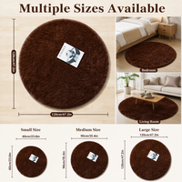 Tapis et moquettes moelleuses à poils longs, tapis de sol, tapis moelleux pour chambres à coucher, tapis shaggy