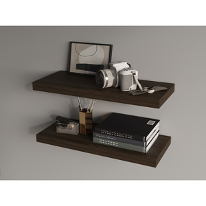 Ecco 31.5 In Wide Floating <b>Shelves</b> Set Of 2 <b>Wall</b> <b>Mount</b> Storage Bookshelf For Bedroom Bathroom Decor - Product Image 1