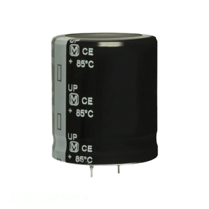 ตัวเก็บประจุแบบมีรูผ่านรูสำหรับ ECO-S2GP391EA สารส้ม390 uF 20% 400V - Product Image 1