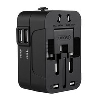 Adaptador de Viaje Universal Todo en Uno para Estados Unidos, Reino Unido, Australia y Europa
