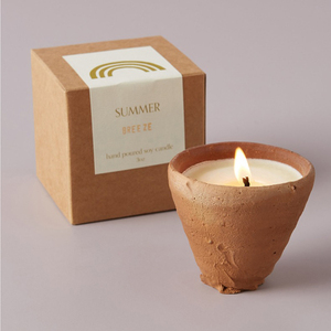 2020 nouveau produit bougie conteneur rond bonsaï <span class=keywords><strong>argile</strong></span> V forme pot de bougie <span class=keywords><strong>en</strong></span> terre cuite - Product Image 3