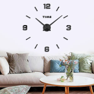 Reloj de pared grande sin marco 3D para decoración del hogar, pegatina de espejo acrílico, arte, regalo único, Ideas modernas, Relojes de pared de lujo - Product Image 6