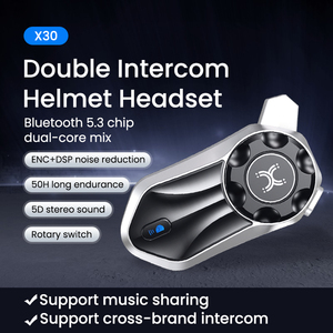 Auriculares Inalámbricos para Casco de Motocicleta X30 para Dos Personas, Auriculares con Cancelación de Ruido - Product Image 2