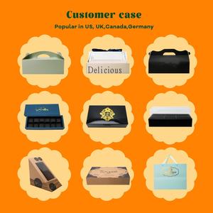 กล่องไปรษณีย์พับได้แบบกำหนดเองสำหรับบรรจุภัณฑ์เค้ก บิสกิต คุกกี้ โดนัท - Product Image 5