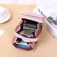 Tas Tangan Kecil Wanita, Dompet Selempang Telepon Seluler Bahu Mini Tempat Kartu