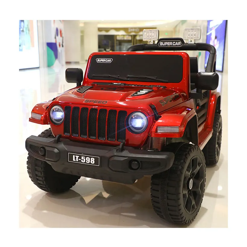 HOT 12v 4 Wheel Light Electric 2 Seater Remote Control Rechargeable Toy ride on Car For Kids To Drive