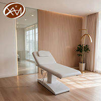 Lit de massage électrique de luxe en cuir PU, table de beauté inclinable, lit pour extensions de cils, idéal pour les spas médicaux et les studios d'esthétique