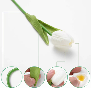 Tulipes en PU et fleurs artificielles pour une célébration de mariage amusante et une décoration intérieure tendance - Product Image 4