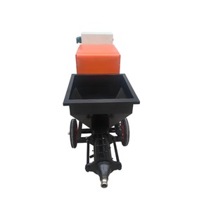 Équipement de pulvérisation de mortier portable 511, corps orange avec roulettes, haute efficacité - Product Image 4