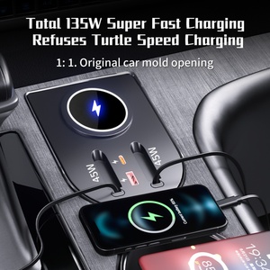 Station de charge rapide sans fil et filaire pour Toyota Sienna/Granvia, mise à niveau de la modification automobile 2021-2024 - Product Image 3