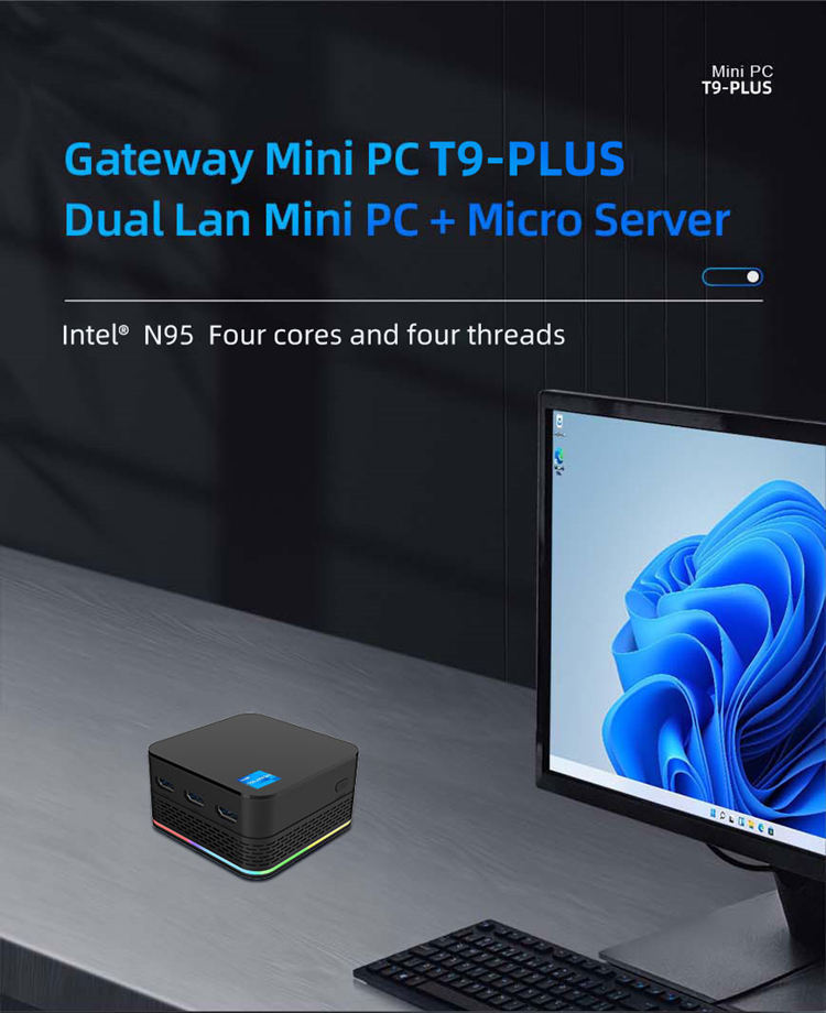 NEW T9 Plus Mini PC - Intel Alder Lake N95/N100, 4K UHD, 256GB SSD NEW T9 Plus Mini PC - Intel Alder Lake N95/N100, 4K UHD, 256GB SSD