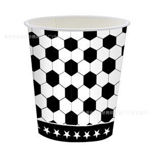 Juego de artículos para fiesta de fútbol, platos de papel, vasos, servilletas, cubiertos desechables para fiesta - Product Image 3