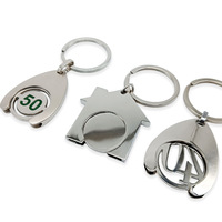 Porte-clés personnalisé en alliage de zinc vintage en forme de maison, avec logo sur mesure et impression sérigraphiée, vente en gros pour fabricants