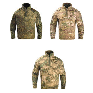 SIVI, uniforme de rana de camuflaje para hombre, camiseta de manga larga, ropa de equipo <span class=keywords><strong>t</strong></span>áctico, uniformes, camiseta de entrenamiento de combate con cremallera 1/4 - Product Image 4