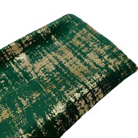 Tissu de canapé en velours jacquard 100% polyester, teint et tricoté sur mesure, avec impression bronzée pour housse de canapé