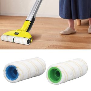 แปรงทำความสะอาดพื้นแข็ง ลูกกลิ้งทดแทน ไมโครไฟเบอร์ ซักได้ ใช้ได้ทั้งแบบเปียกและแบบแห้ง สำหรับเครื่อง Karcher FC3 FC3D <span class=keywords><strong>FC5</strong></span> FC5D FC7 สีเหลือง - Product Image 5