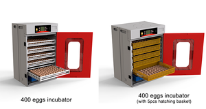 Incubateur d'œufs entièrement automatique Wonegg pour l'élevage avicole, capacité de 400 œufs, machine d'éclosion pour œufs de caille, d'oie et de canard - Product Image 6