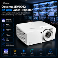 Projecteur laser Optoma JEV9012 4K UHD 4500 lumens pour salle de contrôle de sécurité avec faible latence et 4K natif