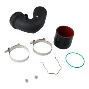 Tuyau de suralimentation latéral froid en aluminium (J-Pipe) pour moteur BMW S55 |   F80 M3, F82 M4, F87 M2 Competition 2015-2019 ICP048-BK - Product Image 3