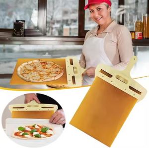 Spatule coulissante de cuisine en bois antiadhésive avec manche pour pizza - Product Image 4