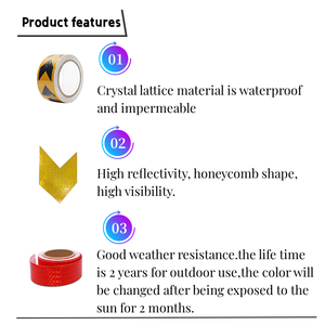 Nastro Riflettente a Nido d'Ape in PVC Prismatico Bianco 2025, Alta Visibilità, Impermeabile e Resistente alle Intemperie - Product Image 3