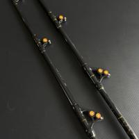 Canne à pêche à la traîne pour gros gibier en eau salée de 47 pouces, canne à pêche en mer profonde Seehoo pour la pêche à la traîne en haute mer du thon et du marlin