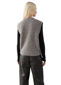 Custom LOGO <strong>Women</strong> Sweater Vest <strong>Sleeveless</strong> Knitwear Fitted Wool Knit Top Knitted <strong>Jumper</strong> Pullover Short Sweater Vest <strong>for</strong> <strong>Women</strong> - Product Image 3