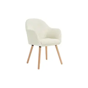 Malaysia Luxury Modern White Faux Pu Leather Brown Ergonomic Chairs Velvet Dining Chair